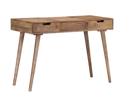 Mesa tocador con espejo madera maciza de mango 112x45x76 cm