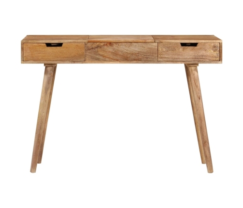 Mesa tocador con espejo madera maciza de mango 112x45x76 cm