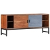 Mueble de TV de madera maciza de acacia 120x30x49 cm