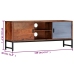 Mueble de TV de madera maciza de acacia 120x30x49 cm