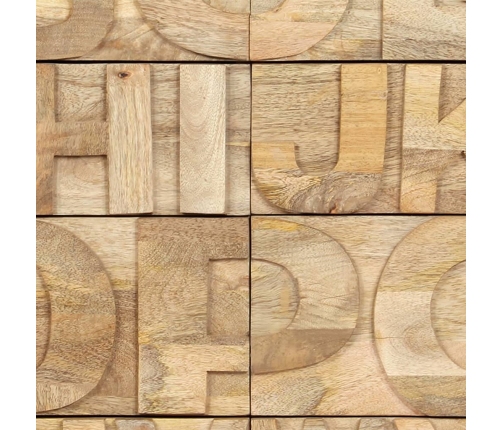 Armario Alphabet con 6 cajones madera maciza mango 120x35x79 cm