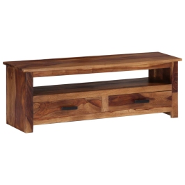 Mueble de TV de madera maciza 118x30x40 cm