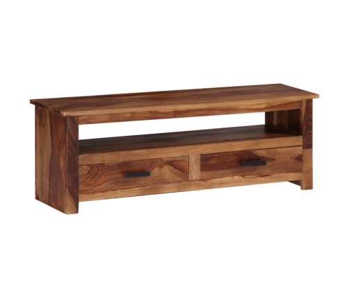 Mueble de TV de madera maciza 118x30x40 cm