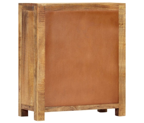 Aparador de madera de mango maciza rugosa 65x30x75 cm