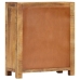 Aparador de madera de mango maciza rugosa 65x30x75 cm