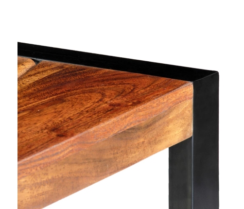 Mueble de TV madera maciza de acacia 140x30x45 cm