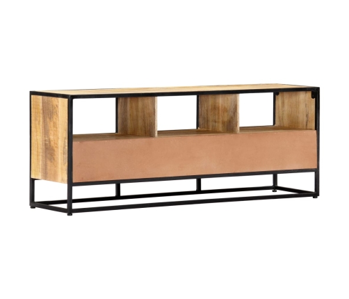 Mueble de TV de madera maciza de mango 120x30x45 cm