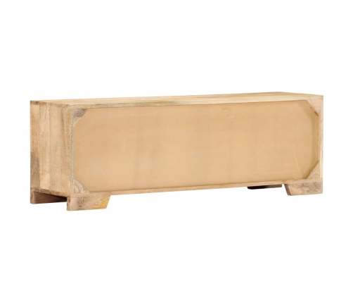 Mueble de TV de madera maciza de mango 120x30x40 cm