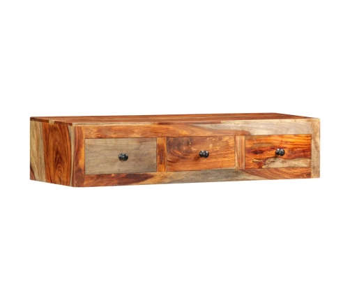 Mesa consola de pared madera maciza de Sheesham 100x25x20 cm