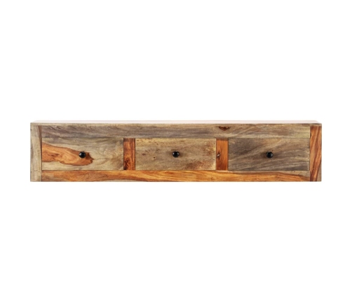 Mesa consola de pared madera maciza de Sheesham 100x25x20 cm