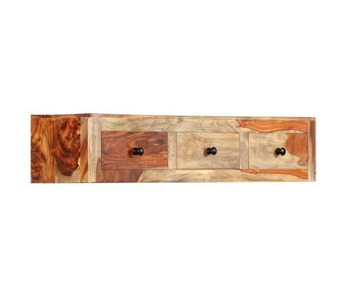 Mesa consola de pared madera maciza de Sheesham 100x25x20 cm