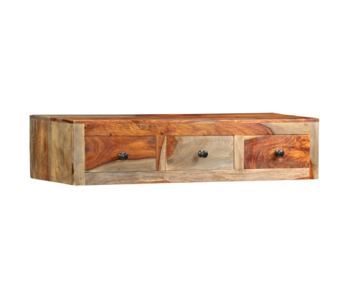 Mesa consola de pared madera maciza de Sheesham 100x25x20 cm