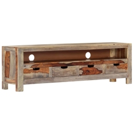 Mueble de TV madera maciza de sheesham 130x30x40 cm