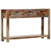 Mesa consola con 3 cajones madera maciza sheesham 120x30x75cm