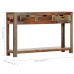 Mesa consola con 3 cajones madera maciza sheesham 120x30x75cm