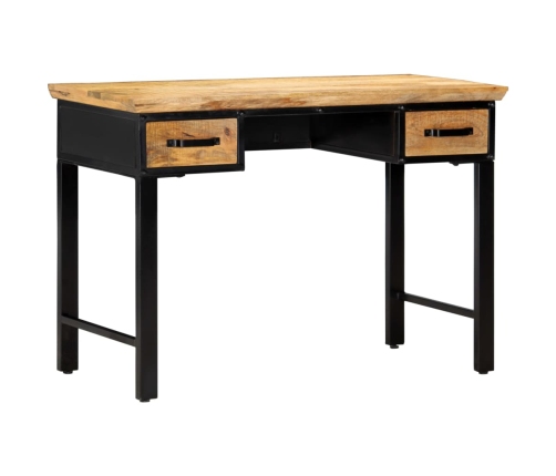 Mesa escritorio madera maciza de mango 110x50x76 cm