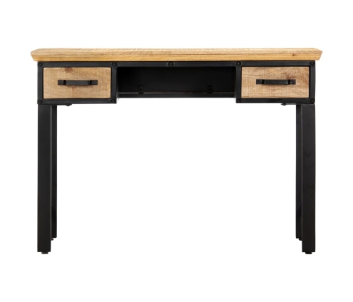 Mesa escritorio madera maciza de mango 110x50x76 cm