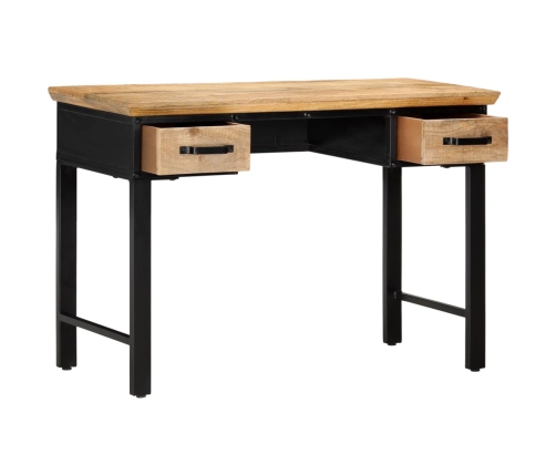 Mesa escritorio madera maciza de mango 110x50x76 cm