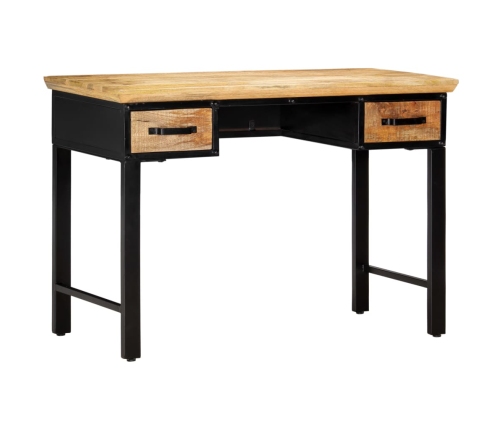 Mesa escritorio madera maciza de mango 110x50x76 cm