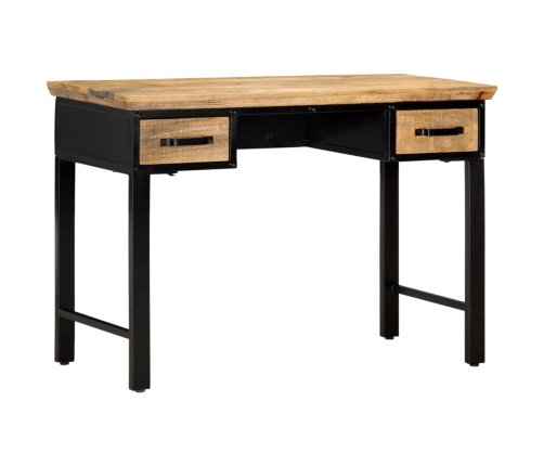 Mesa escritorio madera maciza de mango 110x50x76 cm