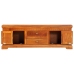 Mueble de TV de madera maciza de acacia 119x30x40 cm