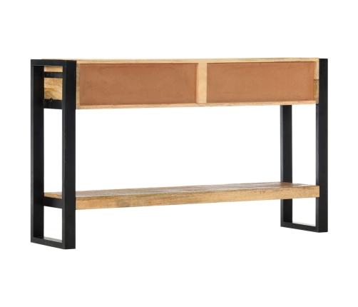 Mesa consola de madera maciza de mango 130x30x76 cm