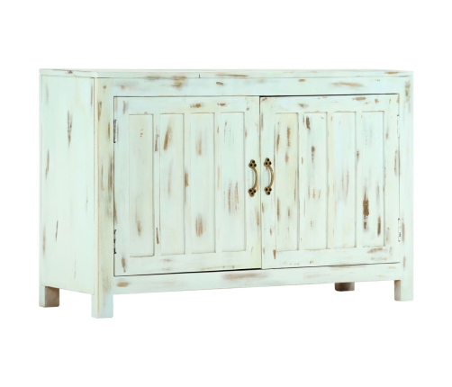 Aparador madera maciza de mango azul claro 110x35x70 cm