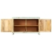 Aparador madera maciza de mango azul claro 110x35x70 cm