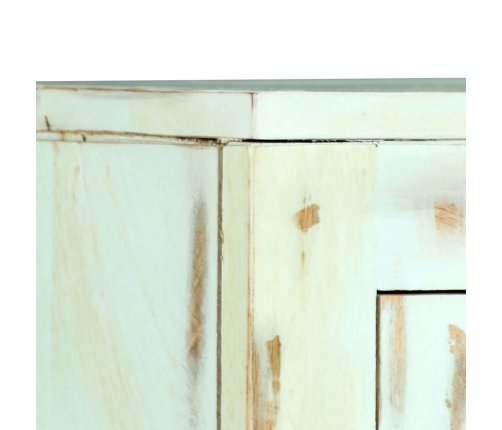 Aparador madera maciza de mango azul claro 110x35x70 cm