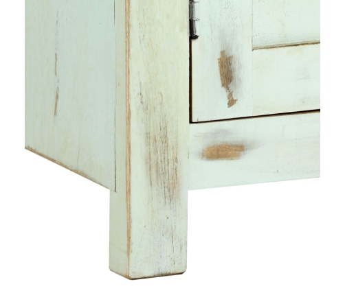 Aparador madera maciza de mango azul claro 110x35x70 cm