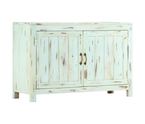 Aparador madera maciza de mango azul claro 110x35x70 cm