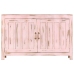 Aparador de madera maciza de mango rosa claro 110x35x70 cm