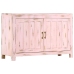 Aparador de madera maciza de mango rosa claro 110x35x70 cm