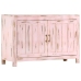 Aparador de madera maciza de mango rosa claro 110x35x70 cm