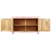 Aparador de madera maciza de mango rosa claro 110x35x70 cm
