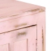 Aparador de madera maciza de mango rosa claro 110x35x70 cm
