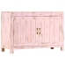 Aparador de madera maciza de mango rosa claro 110x35x70 cm