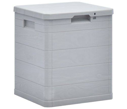 Caja de almacenamiento de jardín 90 L gris claro