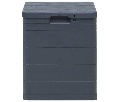 Caja de almacenamiento de jardín 90 L gris antracita