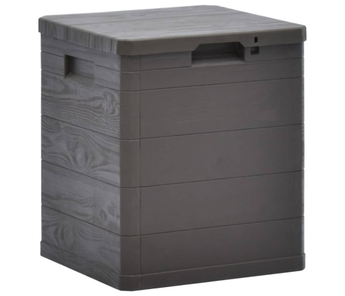 vidaXL Caja de almacenamiento de jardín 90 L marrón