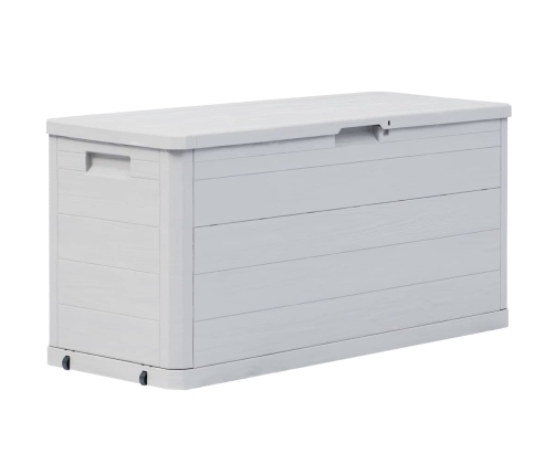 Caja de almacenamiento de jardín 280 L gris claro