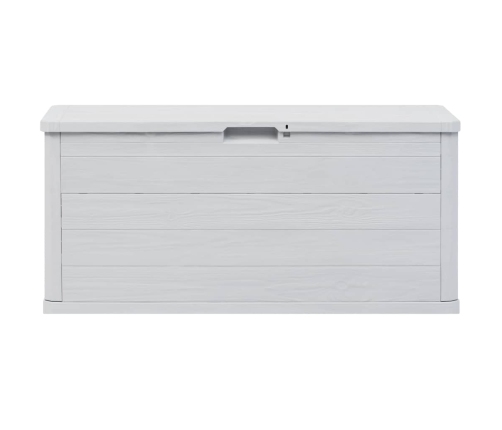 Caja de almacenamiento de jardín 280 L gris claro