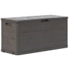 Caja de almacenamiento de jardín 280 L marrón