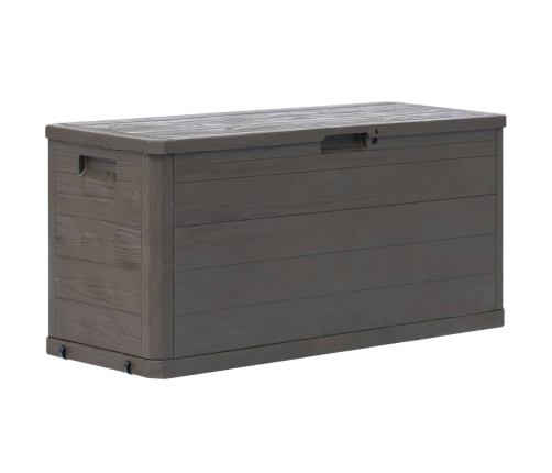 vidaXL Caja de almacenamiento de jardín 280 L marrón