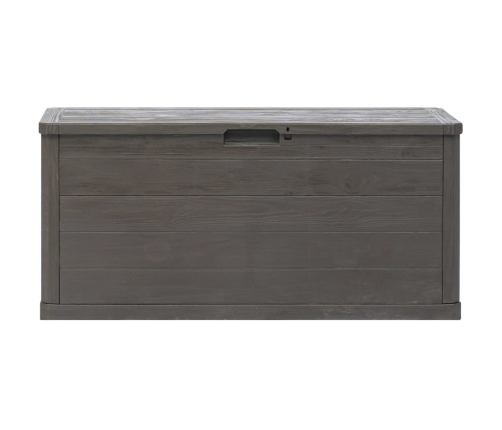 Caja de almacenamiento de jardín 280 L marrón