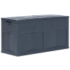 vidaXL Caja de almacenamiento de jardín 320 L negro