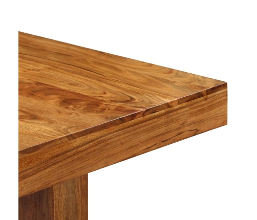 Mesa de comedor de madera maciza de acacia 180x90x75 cm