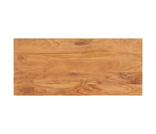 Mesa de centro de madera maciza de acacia 100x45x33 cm