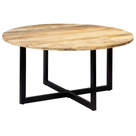 Mesa de comedor de madera maciza de mango 150x73 cm