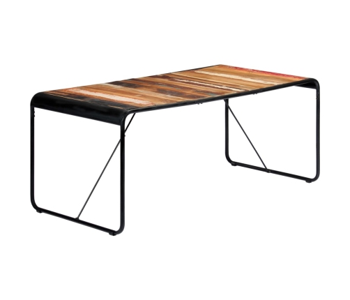 Mesa de comedor de madera maciza reciclada 180x90x76 cm